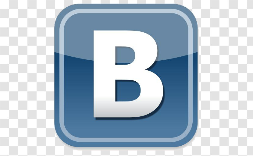 VKontakte Social Networking Service Myspace - Blue - Logo Transparent PNG