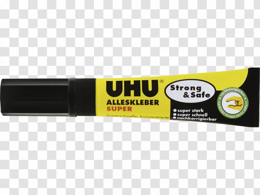 UHU Adhesive Alleskleber Material Cyanoacrylate - Blister Pack - Uh Transparent PNG