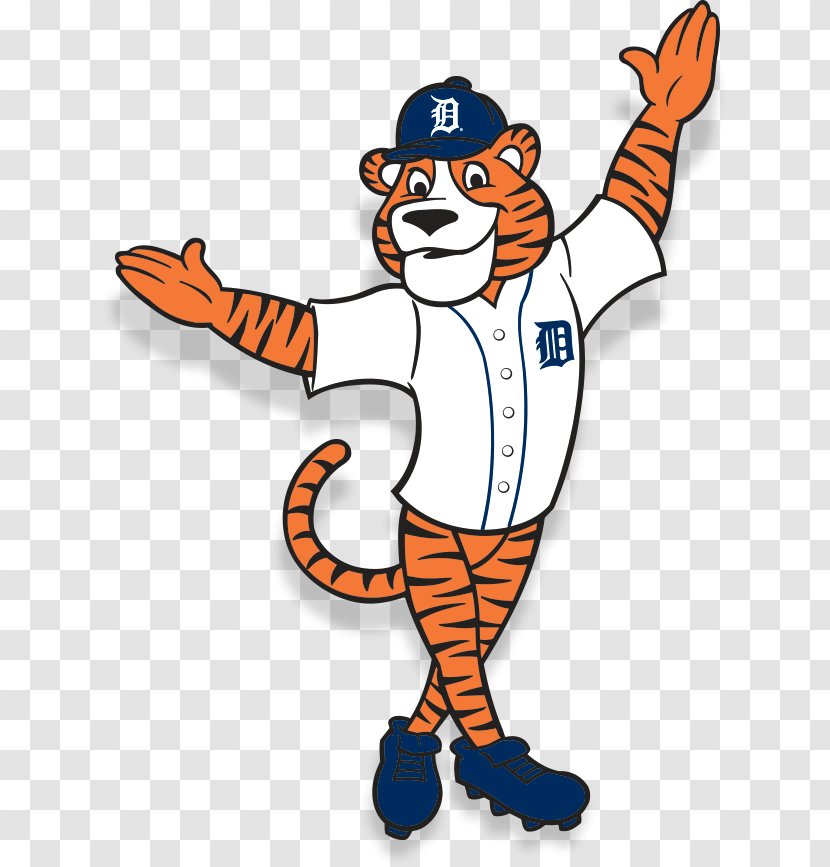 Detroit Tigers Mascot Paws Clip Art - Baseball - Drawing Transparent PNG