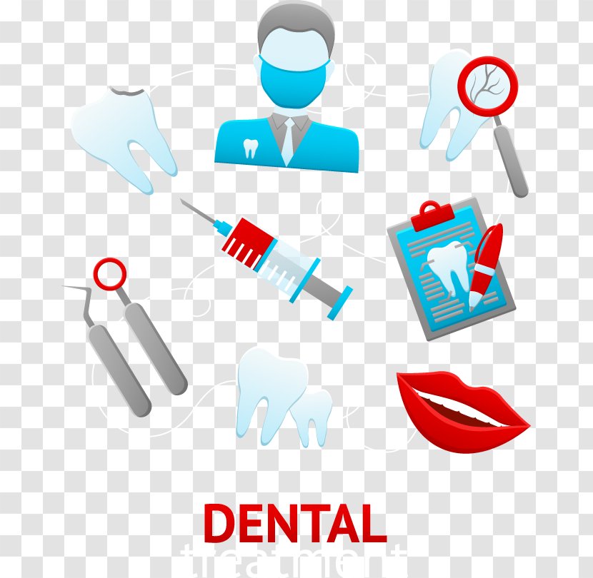 Dentistry Medicine Clip Art - Dental Materials - Doctors And Other Lips Teeth Tool Material Transparent PNG
