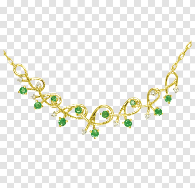 Emerald Necklace Body Jewellery - Fashion Accessory Transparent PNG