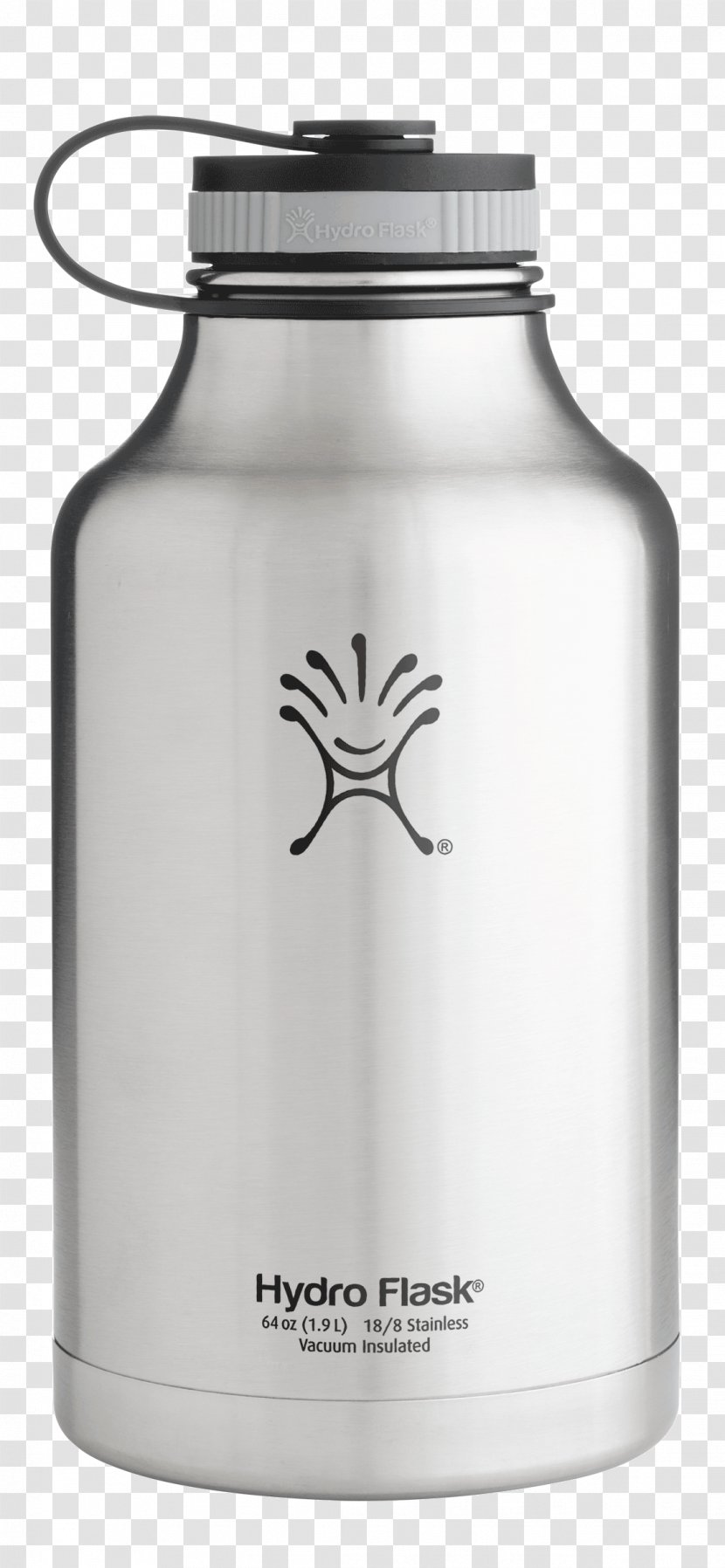 Water Bottles Growler Stainless Steel - Metal Transparent PNG