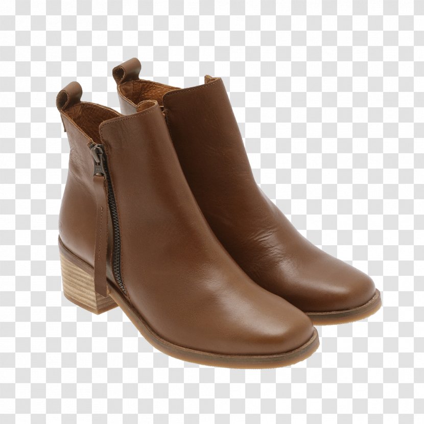 Brown Caramel Color Leather Boot Shoe - Beige Transparent PNG