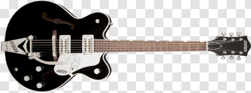 Gretsch 6128 White Falcon Guitar Cutaway - Frame - Bass Transparent PNG