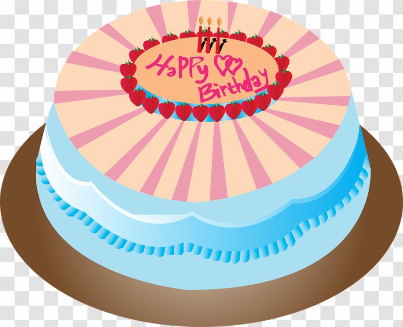 Birthday Cake Tart Clip Art - Dessert Transparent PNG