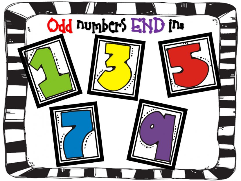 Number Parity Poster Even And Odd Functions Clip Art - Teacher - Henry Mudge Clipart Transparent PNG