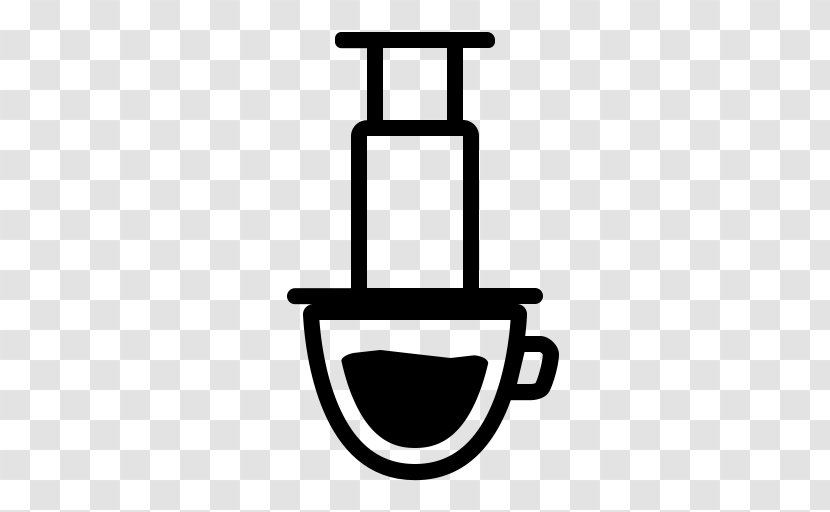 AeroPress Irish Coffee Espresso Cafe - Black And White Transparent PNG