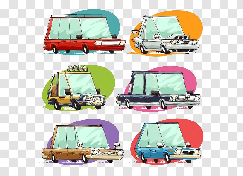 Cartoon Royalty-free Illustration - Transport - Car Material Transparent PNG