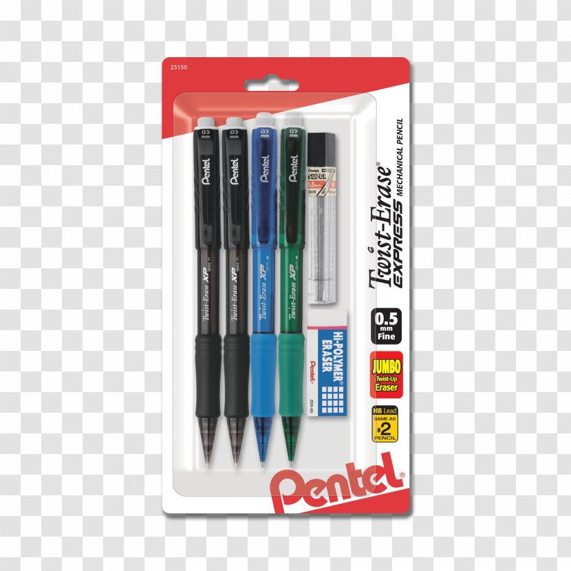 Mechanical Pencil Pentel Paper Eraser - Pen Transparent PNG