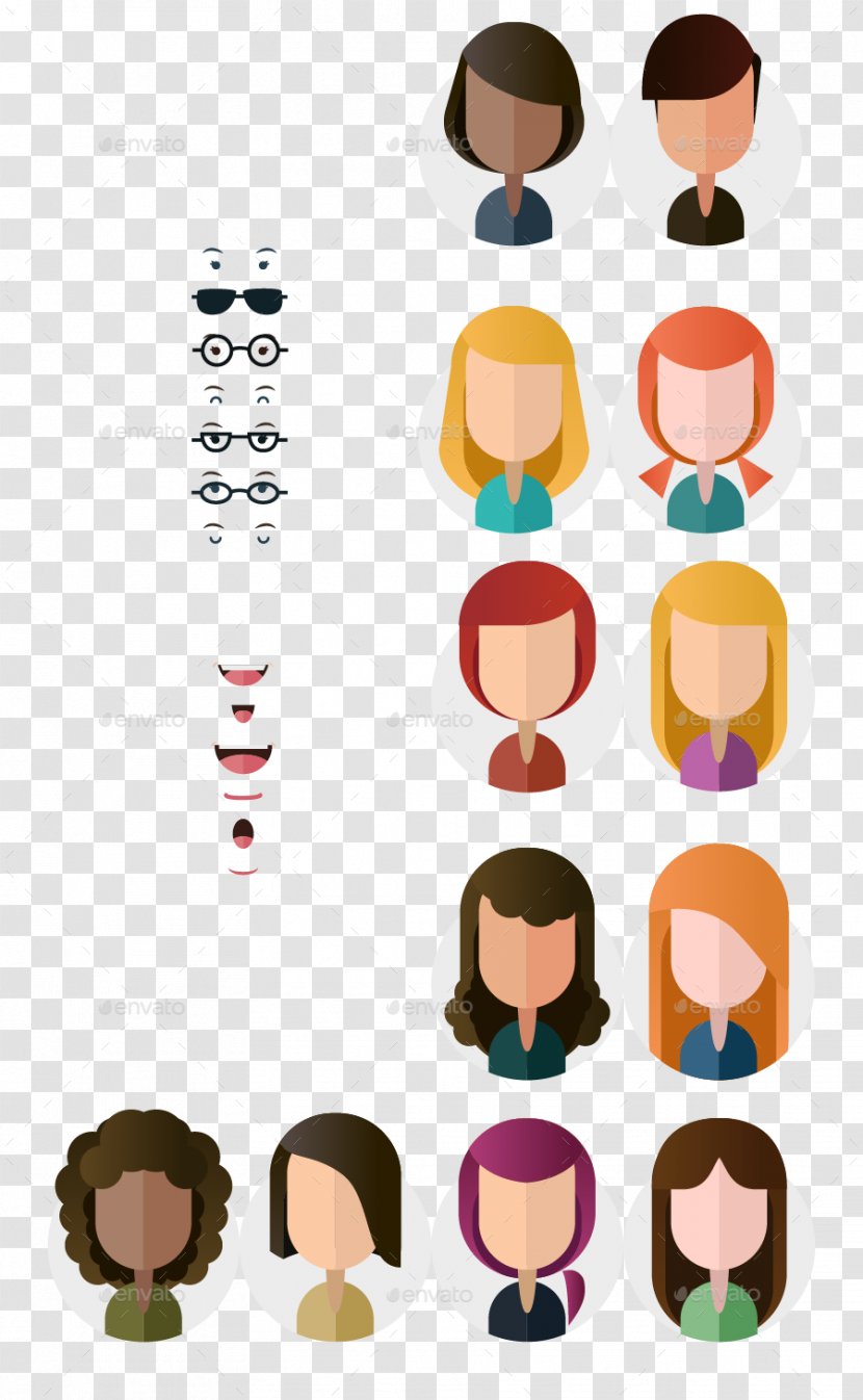 Illustrator Avatar - Text - Flat Transparent PNG