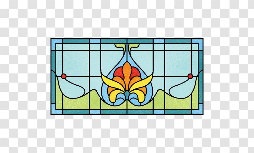 Stained Glass Window House Plan Door Transparent PNG