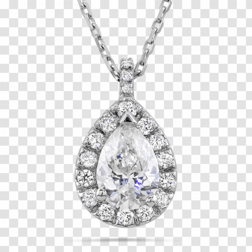 Necklace Jewellery Pendant Earring Diamond - Sterling Silver - Image Transparent PNG