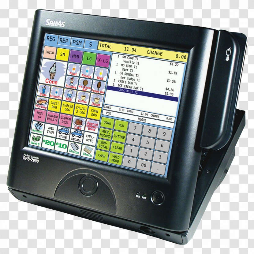 Sam4S Cash Register Point Of Sale Retail ER-650 - Computer - Pos Terminal Transparent PNG