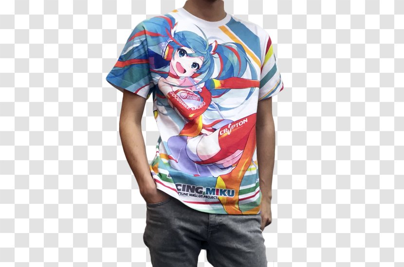 T-shirt Computer Mouse Sleeve Hatsune Miku Mats - Tshirt Transparent PNG