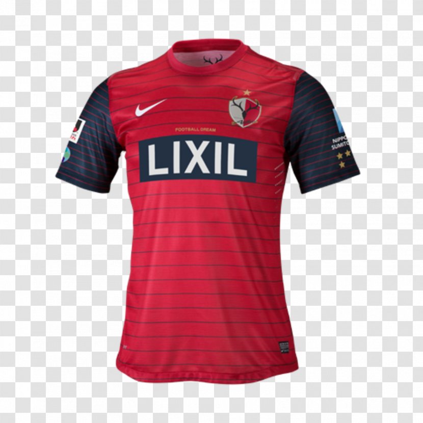 T-shirt Kashima Antlers Kit Jersey - Sports Fan Transparent PNG