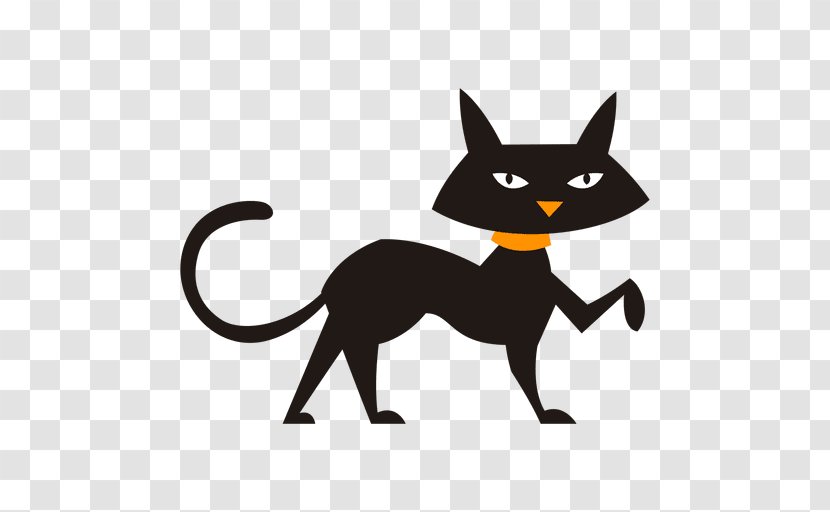 Black Cat - Carnivoran - And White Transparent PNG