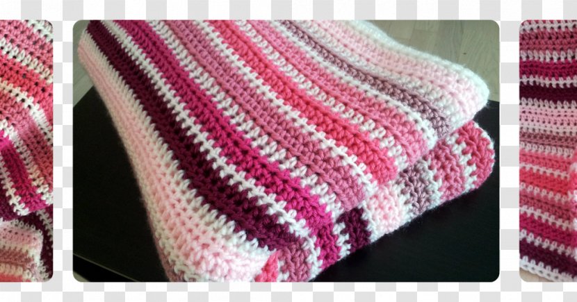 Crochet Stitch Afghan Blanket Pattern - Quilting - Pink Shading Transparent PNG