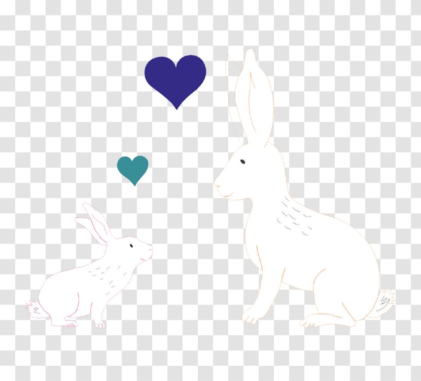Rabbit Easter Bunny Hare Whiskers Clip Art - Watercolor Transparent PNG