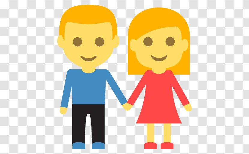 Emoji Woman Holding Hands Text Messaging - Girlfriend - Couple Transparent PNG