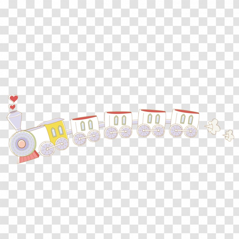 Train Euclidean Vector Cartoon - Text - Brave The Car Of Love Transparent PNG