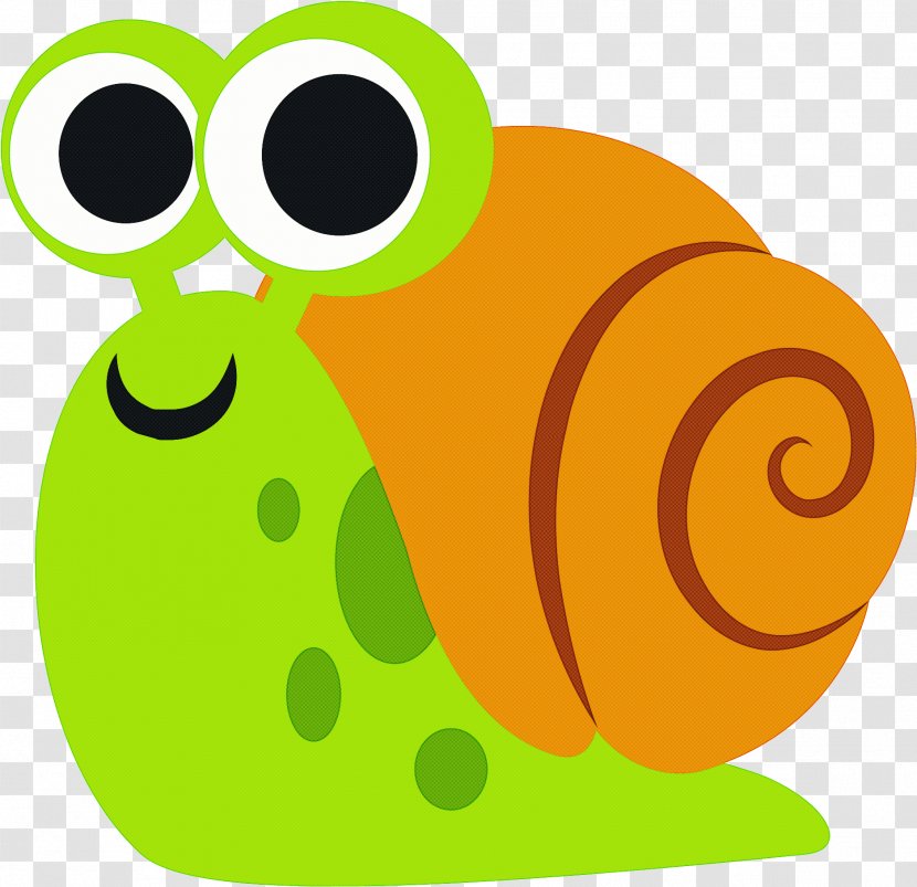 Green Clip Art Snails And Slugs Snail Cartoon - Sea Transparent PNG