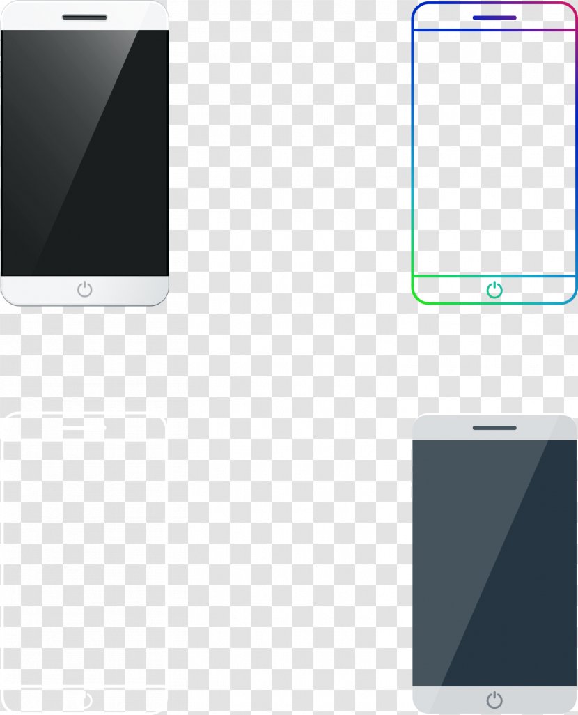 Smartphone Icon - Brand - Line Phone With A Black Transparent PNG