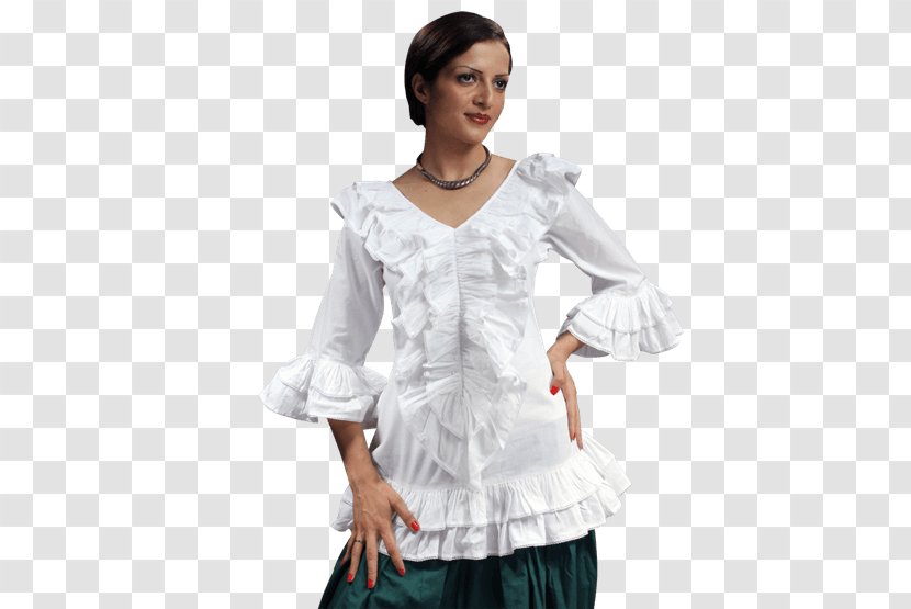 Blouse Shoulder Sleeve Costume Dress - Cartoon Transparent PNG