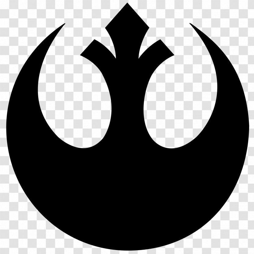 Leia Organa Rebel Alliance Star Wars Galactic Empire Logo - Black Transparent PNG