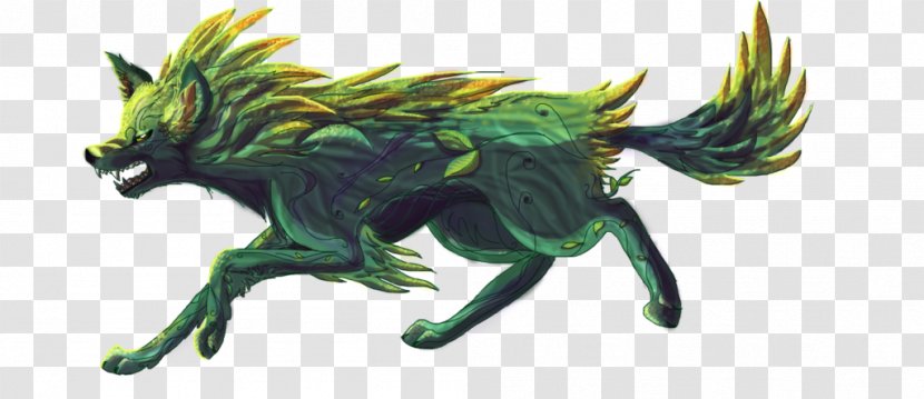 Gray Wolf Guild Wars 2 Hound Carnivora Art - Cartoon - Silver Fern Transparent PNG