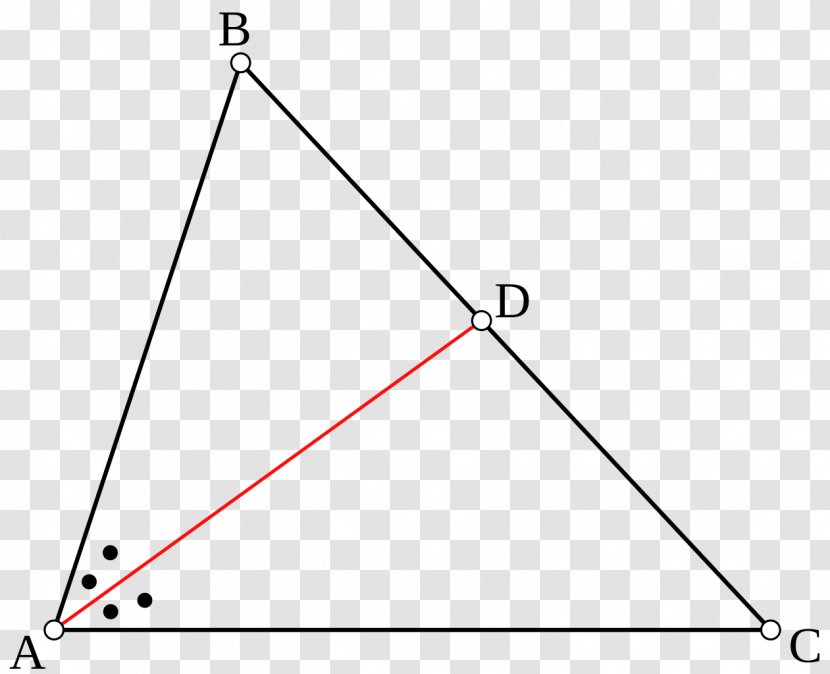 Angle Bisector Theorem Bisection Right Triangle - Mathematics Transparent PNG