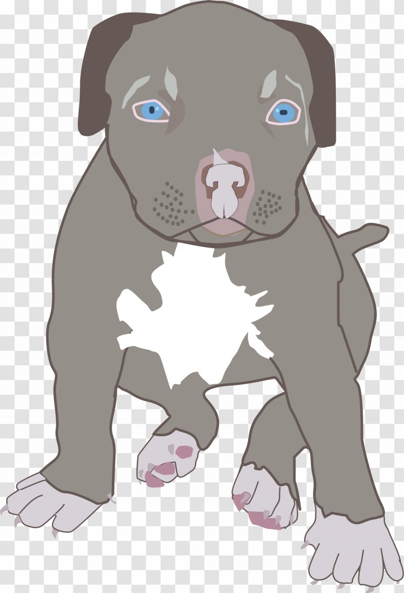 American Pit Bull Terrier Bulldog Puppy Clip Art - Snout - Pitt Cliparts Transparent PNG