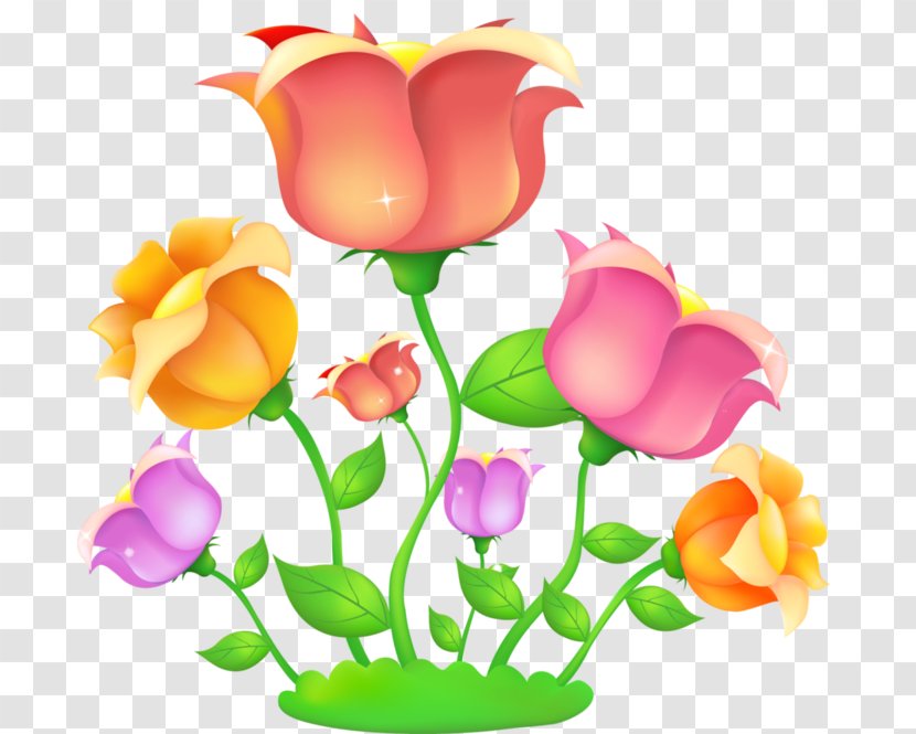 Rose Flower Drawing Clip Art - Cut Flowers Transparent PNG