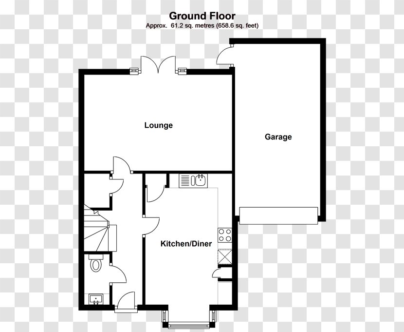 Floor Plan Clyde Avenue WR11 3FE House Single-family Detached Home - Black - Area Transparent PNG