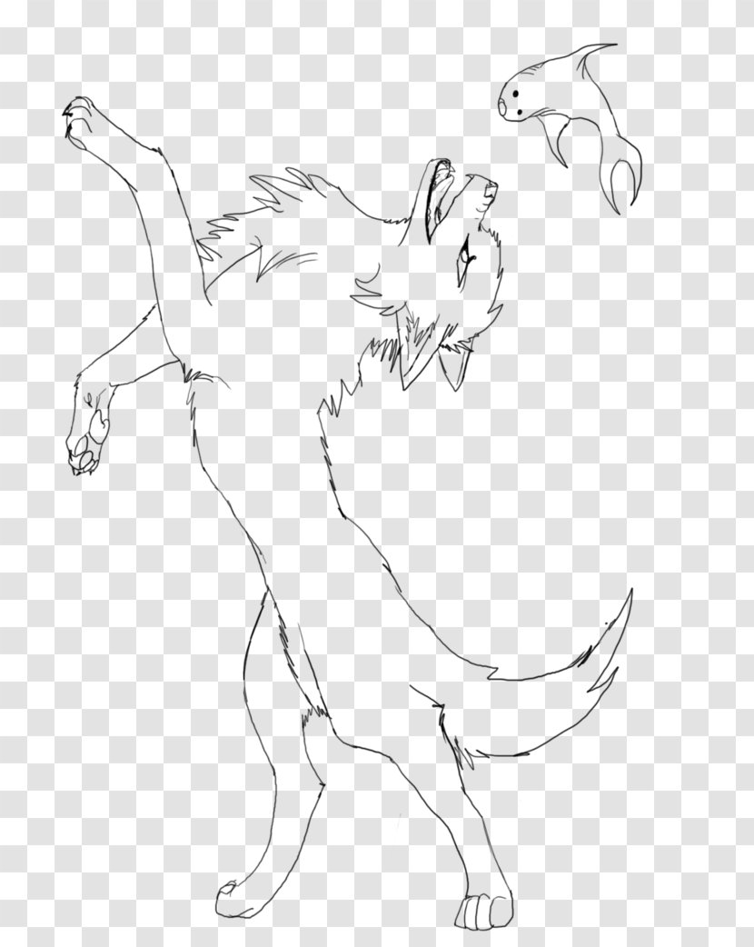 Line Art Drawing Gray Wolf Sketch - Hare - Black And White Transparent PNG