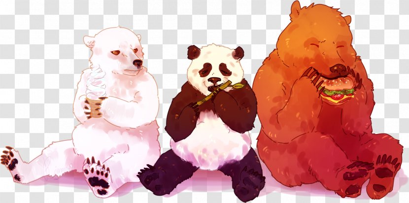 Polar Bear Fan Art Giant Panda - Cartoon Transparent PNG