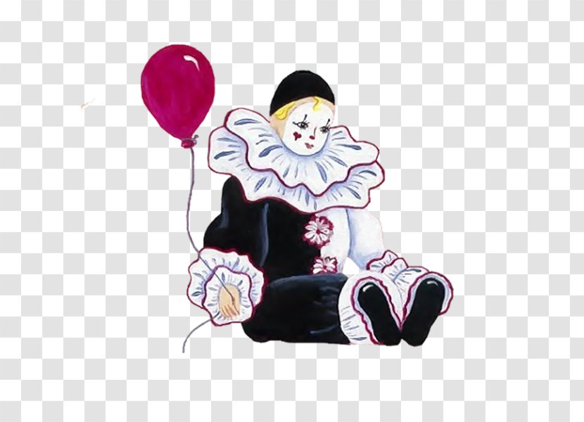 Pierrot Clown Harlequin - Party Supply - Uz Transparent PNG