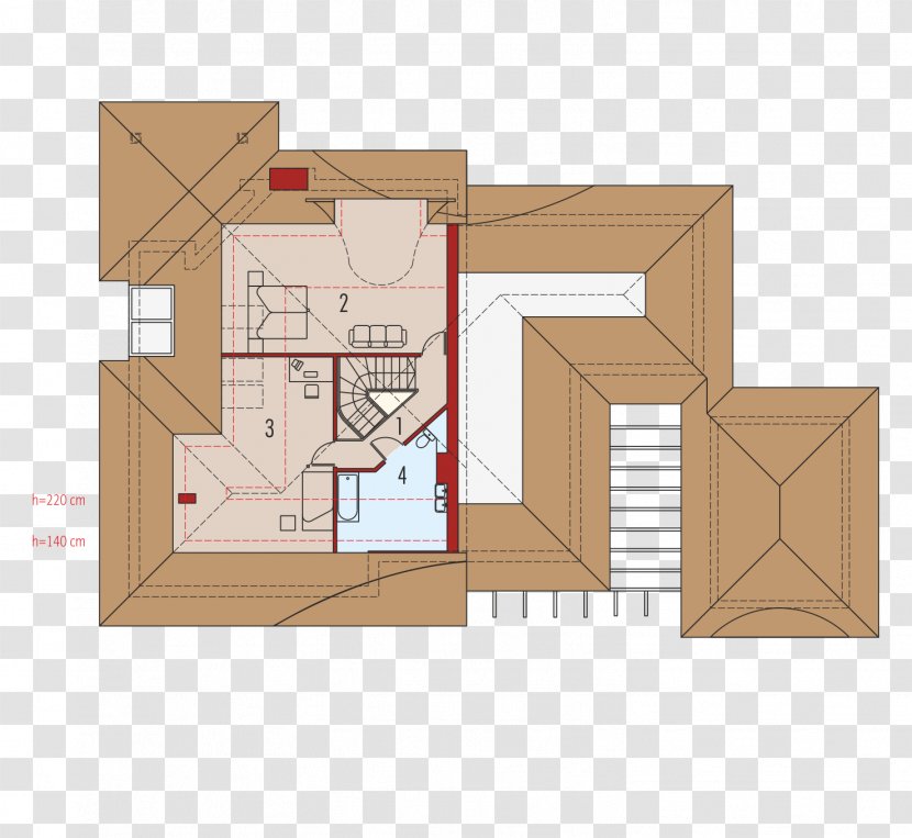 Floor Plan House Bedroom Attic Square Meter Transparent PNG