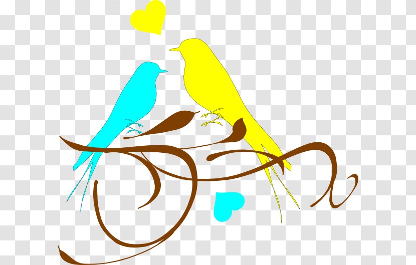 Lovebird Clip Art - Columbidae - Yellow Pumpkin Green Strings Branches Vector Transparent PNG