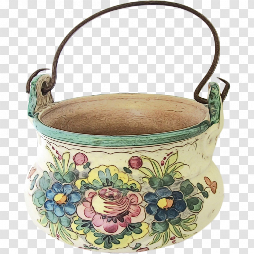 Kettle Kettle Flowerpot Pottery Transparent PNG