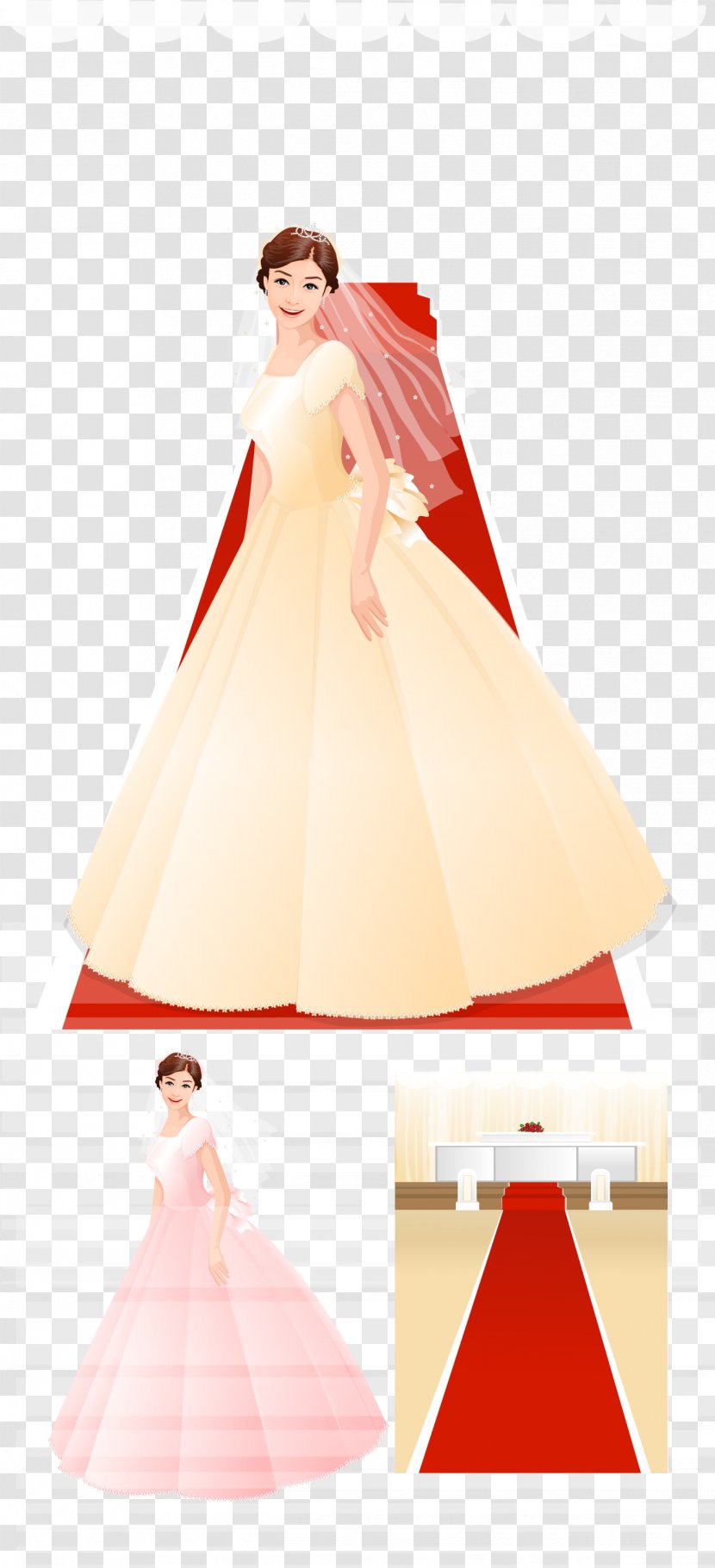 Bride Carpet Icon - Heart - On The Red Of A Beautiful Vector Material Transparent PNG