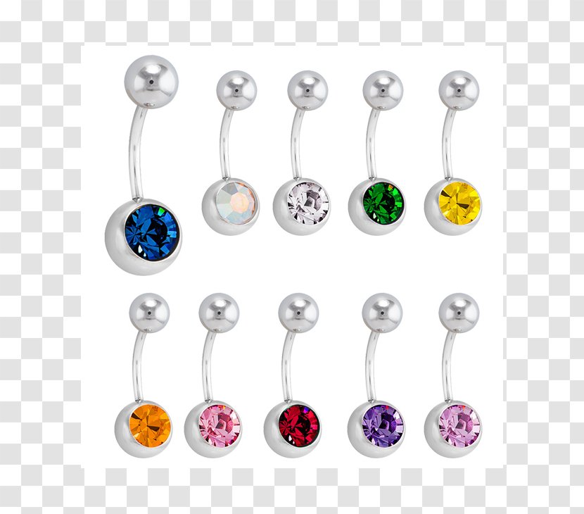 Earring Navel Piercing Body Jewellery Transparent PNG