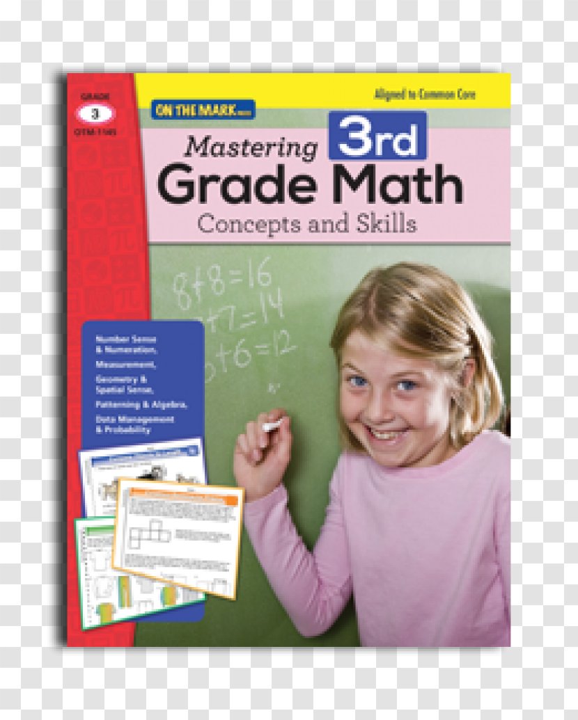 Mastering Essential Math Skills Book 2: 20 Minutes A Day To Success: Middle Grades/High School Mathematics Concept Third Grade Primary Education - Problem Solving Transparent PNG