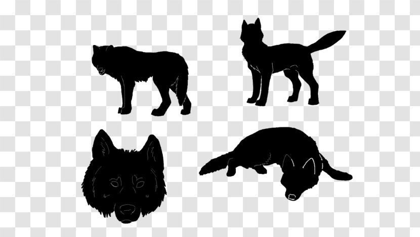 Schipperke Silhouette Gray Wolf Puppy Drawing - Black - Silouette Transparent PNG