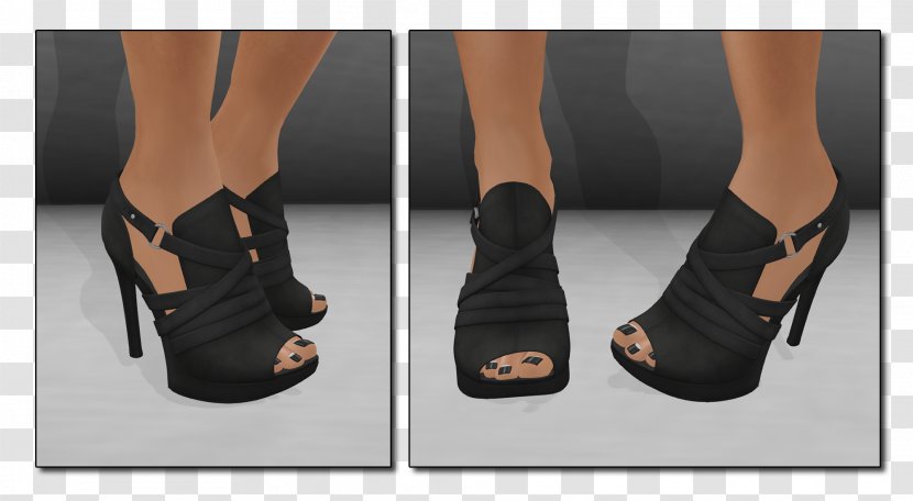 High-heeled Shoe Sandal Boot Ankle - Silhouette Transparent PNG