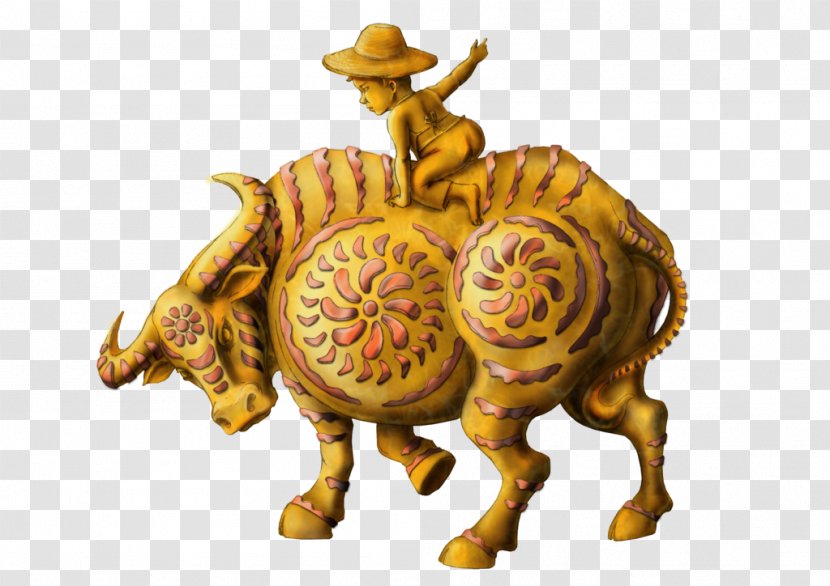 Cattle Bronze Sculpture Designer - Art - Cowboy Bull Riding Transparent PNG