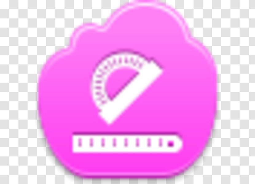 Brand Pink M Font - Measuring Tape Transparent PNG