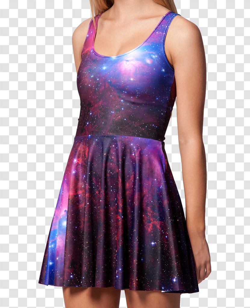Dress Fashion Galaxy Casual Skirt - Purple Transparent PNG