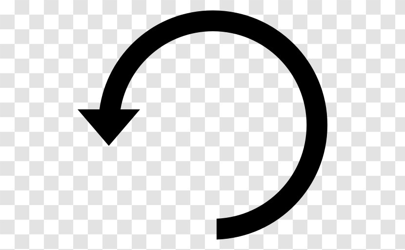 Clockwise Arrow Rotation Circle - Monochrome Photography Transparent PNG