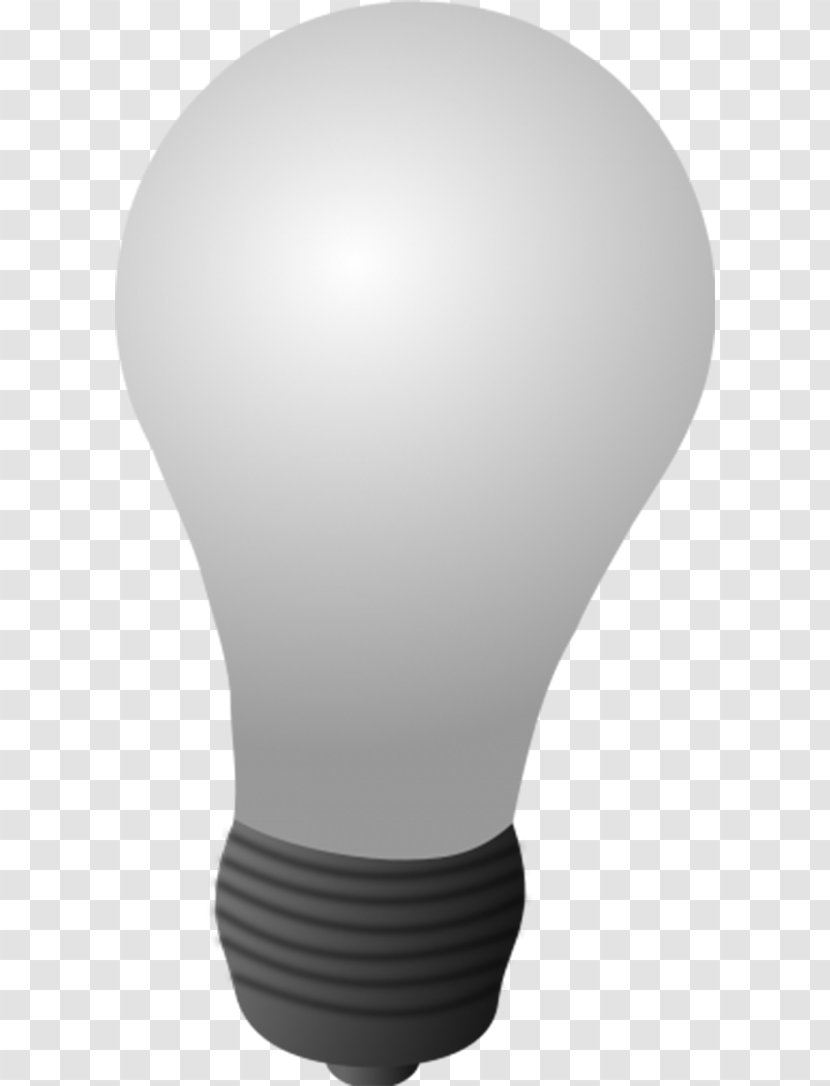 Lighting Incandescent Light Bulb White - Led Lamp - Gray Glass Transparent PNG
