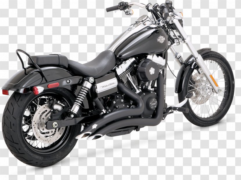 Exhaust System Harley-Davidson Super Glide Softail Street - Harleydavidson Electra - Motorcycle Transparent PNG